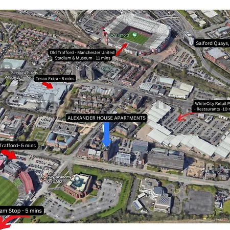 Chic Luxury Apartment Near Old Trafford Stadiums Manchester-2